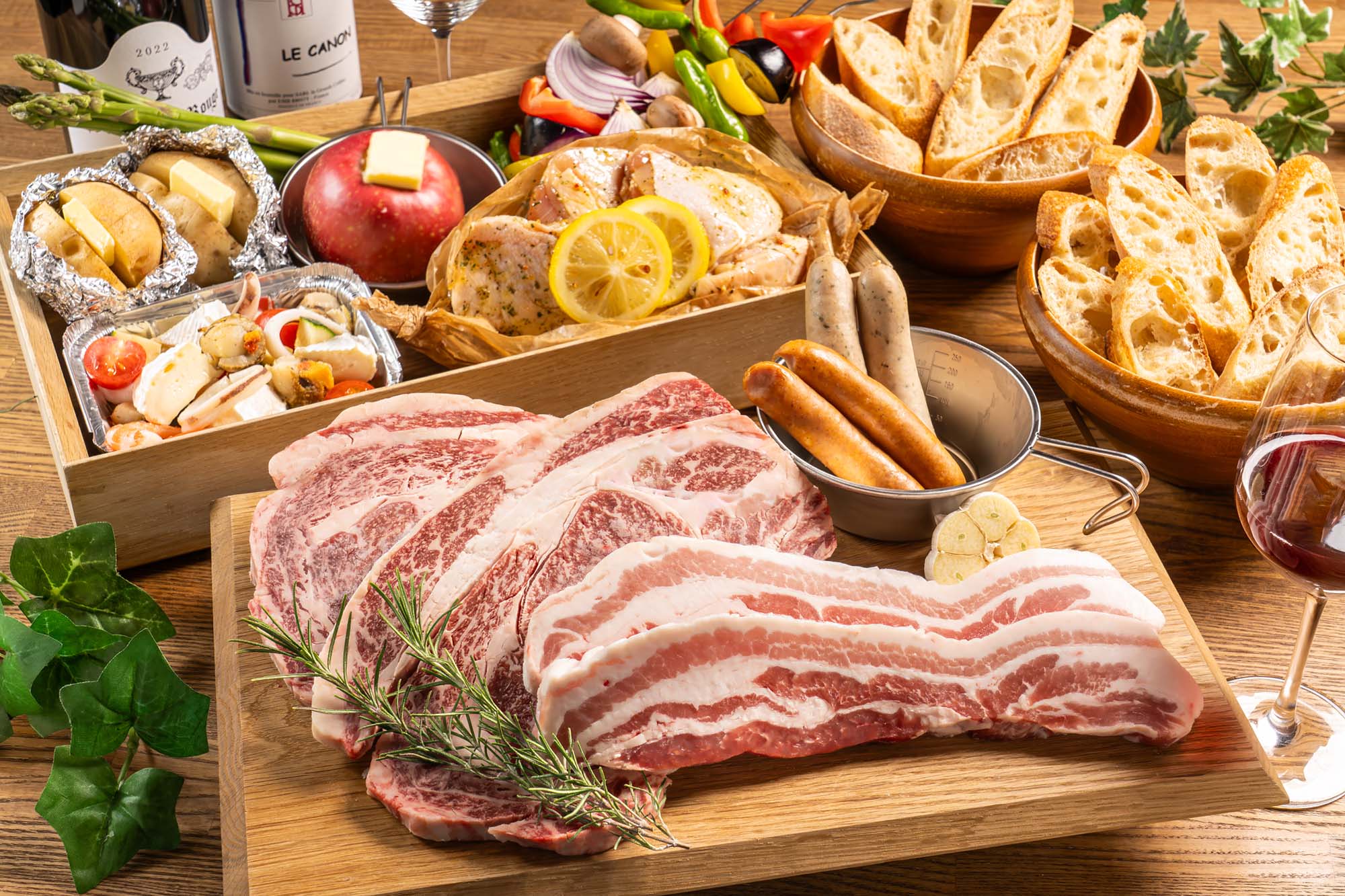 北海道産和牛のステーキBBQ